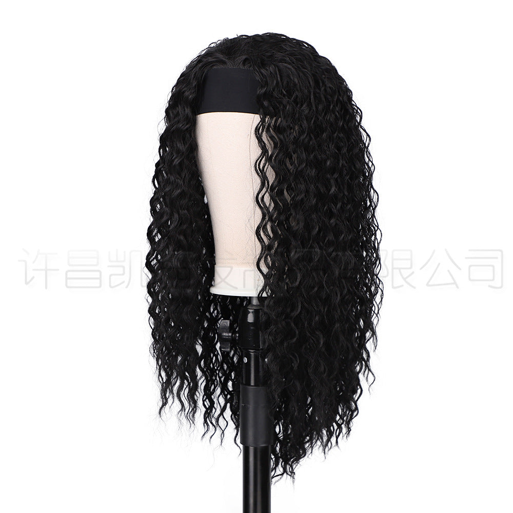 Women's Chemical Fiber Wig Bandage Headgear