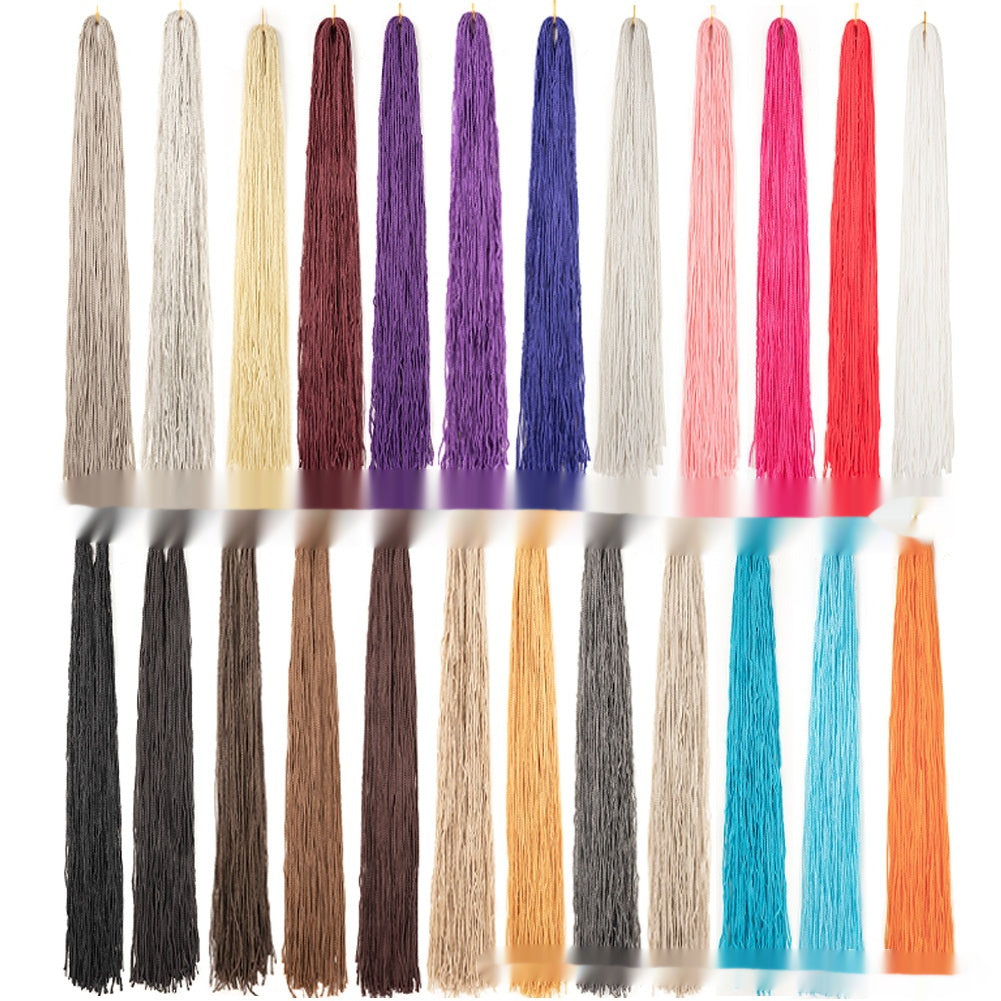 Braided Multi Color Crochet Hair