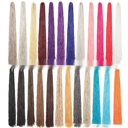 Braided Multi Color Crochet Hair