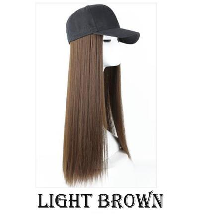 Hat wig one female wig female long hair natural fashion long curly hair big wave