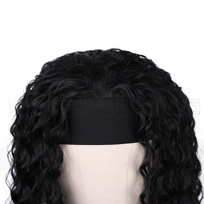 Women's Chemical Fiber Wig Bandage Headgear