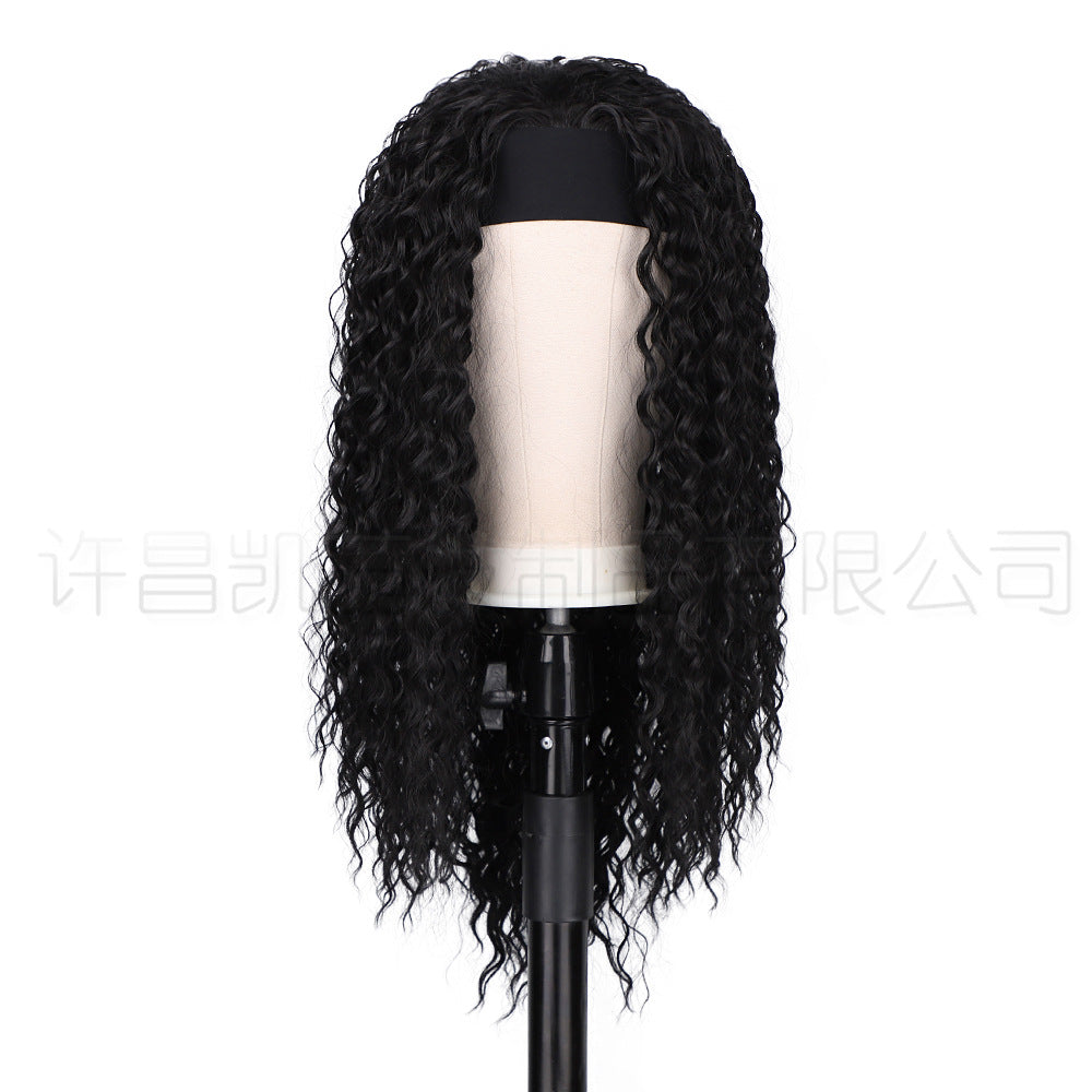 Women's Chemical Fiber Wig Bandage Headgear