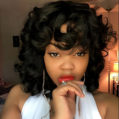 Women's Short European And American Afro Wig Synthetic Wigs