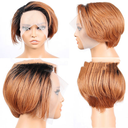 Straight Pixie Cut Human Hair Wig