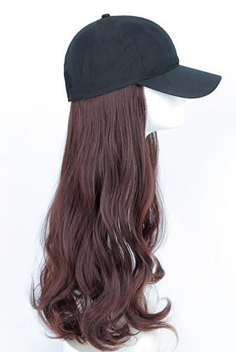 Hat wig one female wig female long hair natural fashion long curly hair big wave