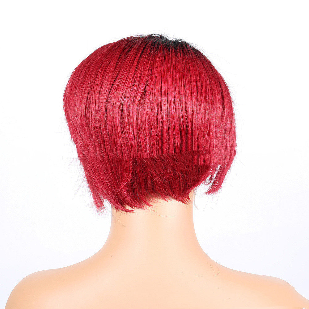 Straight Pixie Cut Human Hair Wig