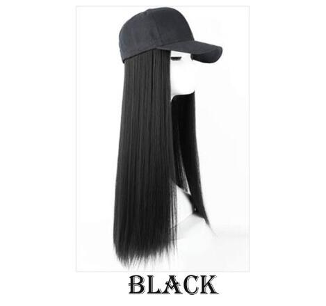 Hat wig one female wig female long hair natural fashion long curly hair big wave