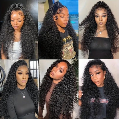Fashion Front Lace Wigs With Small Curly Hair African Natural & Fluffy Chemical Fiber