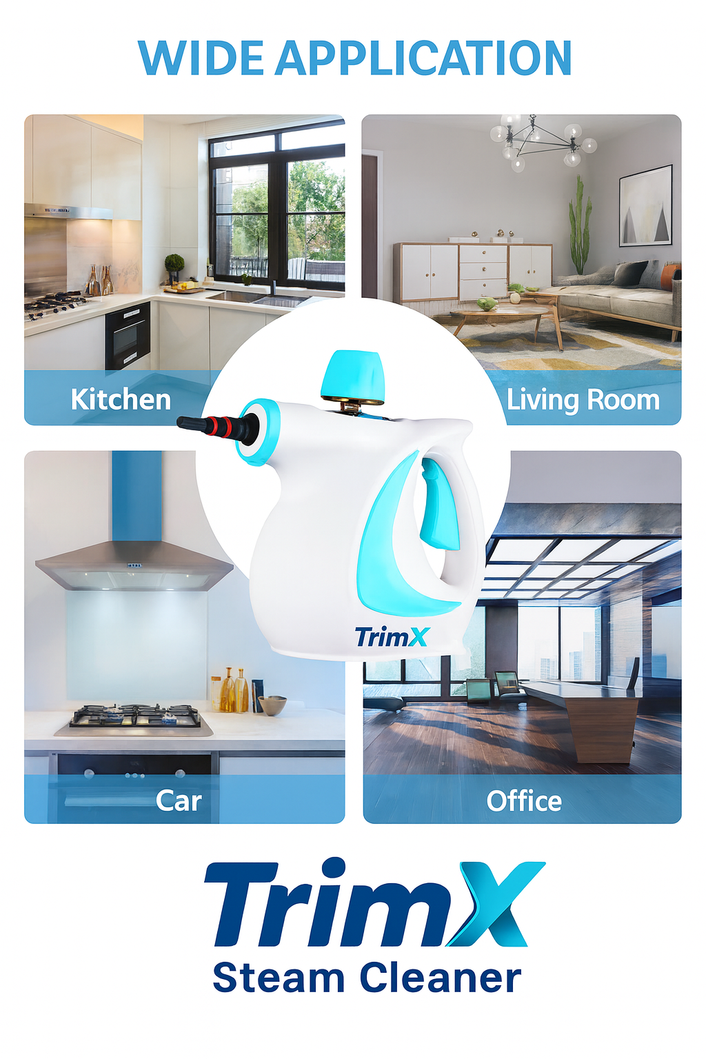 Portable Handheld Steam Cleaner Multifunctional Kitchen Range Hood Grease Remover Cleaning Machine Bathroom Cleaner for Car