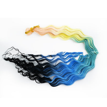 Crochet Dreadlocks Wig Gradient Long Curly Hair