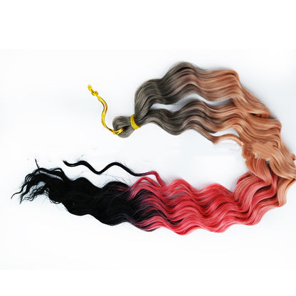 Crochet Dreadlocks Wig Gradient Long Curly Hair