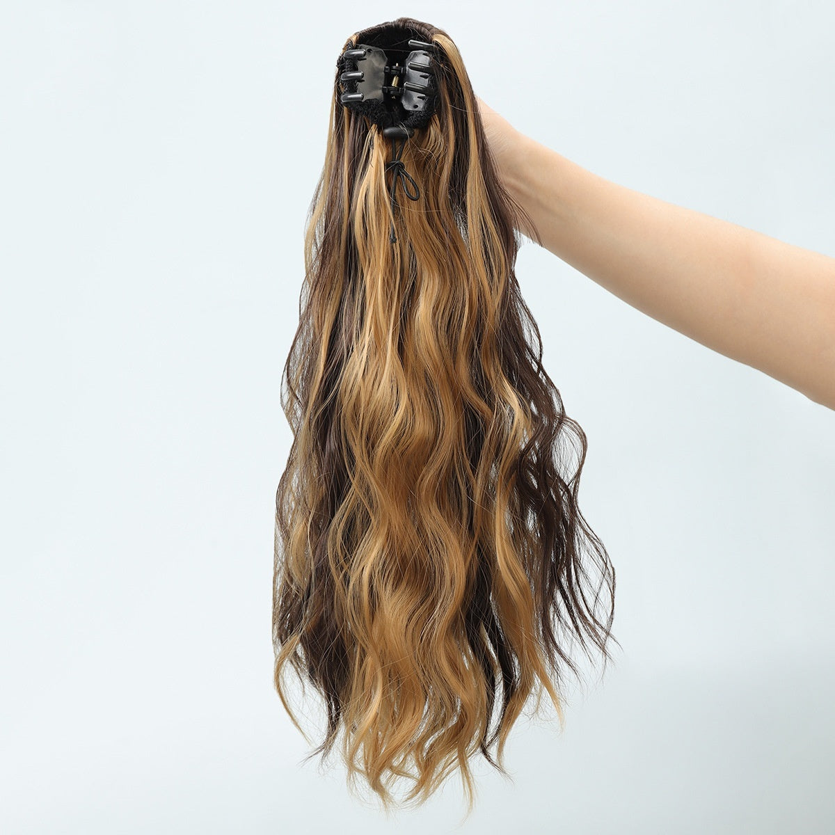 Wig Ponytail Female Small Jaw Clip Water Ripple Curl Ponytail Natural Simulation