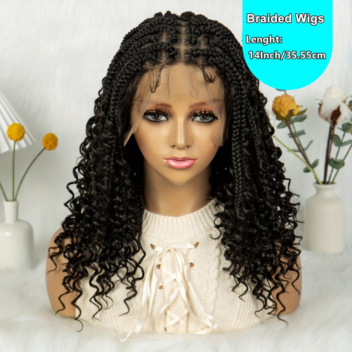 Three-strand Braid Fly Full Lace Synthetic Wigs